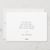 Moderner Minimalistisch Chic Ugly Knitter Sweater Feiertagskarte (Rückseite)