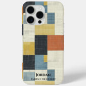 Moderner Minimalistisch geometrischer Stil - Retro Case-Mate iPhone Hülle (Rückseite)