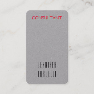 Moderner Minimalistisch-grauer Hintergrund Elegant Visitenkarte