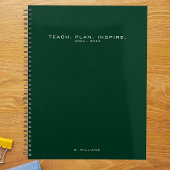 Moderner Minimalistisch Teacher School Green Plane Planer