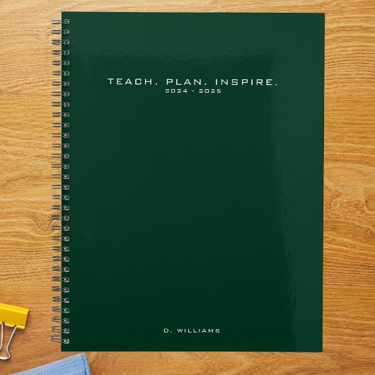Moderner Minimalistisch Teacher School Green Plane Planer