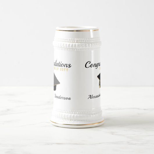 Moderner Minimalistischer Abschluss 2023 Bierglas (Mittel)