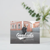 Moderner Minimalistischer Abschluss 2 Fotos Ankünd (Stehend Vorderseite)