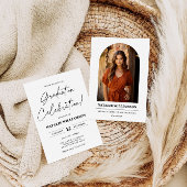 Moderner Minimalistischer Abschluss Einladung mit