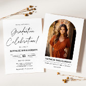 Moderner Minimalistischer Abschluss Einladung mit 