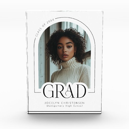 Moderner Minimalistischer Abschluss Keepake Foto B (Vorderseite)