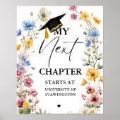 Moderner Minimalistischer Abschluss Mein nächster  Poster (Vorne)