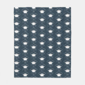 Moderner, minimalistischer Abschluss mit blauen Fo Fleecedecke (Vorderseite)