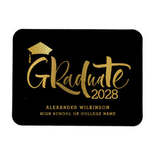 Moderner Minimalistischer Abschluss mit Gold Scrip Magnet