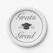 Moderner Minimalistischer Abschluss Pappteller (Vorderseite)