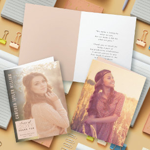 Moderner Minimalistischer Abschluss zum Einfachen  Dankeskarte