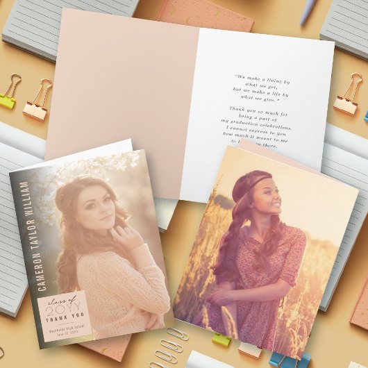 Moderner Minimalistischer Abschluss zum Einfachen  Dankeskarte