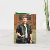 Moderner Minimalistischer Abschluss zum Einfachen Dankeskarte (Rückseite)