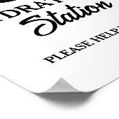 Moderner Minimalistischer Anwalt Abschluss Drink P Poster (Ecke)