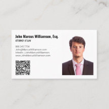 Moderner minimalistischer Anwalt Anpassbare Foto &