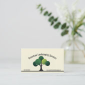 Moderner Minimalistischer Baumgarten Visitenkarte (Stehend Vorderseite)