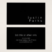 Moderner minimalistischer, bearbeitbarer Name | Sc (Vorne & Hinten)