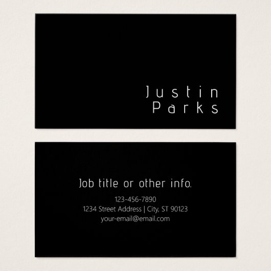 Moderner minimalistischer, bearbeitbarer Name | Sc (Vorne & Hinten)