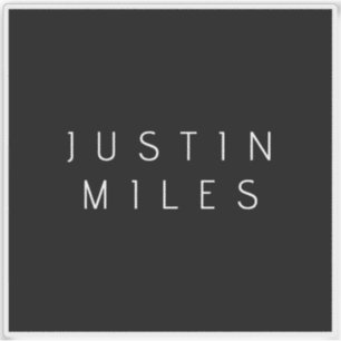 Moderner minimalistischer, bearbeitbarer Name   Sc Aufkleber