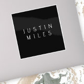 Moderner minimalistischer, bearbeitbarer Name | Sc Aufkleber