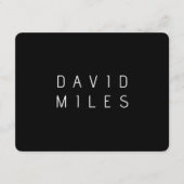 Moderner minimalistischer, bearbeitbarer Name | Sc Begleitkarte (Vorderseite)