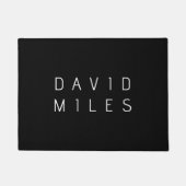 Moderner minimalistischer, bearbeitbarer Name | Sc Fußmatte (Vorderseite)