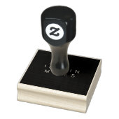 Moderner minimalistischer, bearbeitbarer Name | Sc Gummistempel (Stempel)