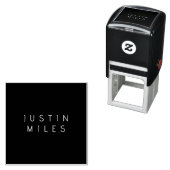 Moderner minimalistischer, bearbeitbarer Name | Sc Permastempel (Beispiel)