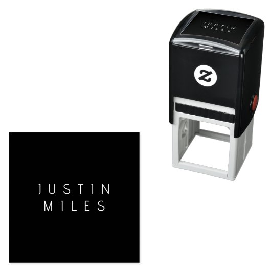 Moderner minimalistischer, bearbeitbarer Name | Sc Permastempel (Beispiel)