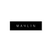 Moderner minimalistischer, bearbeitbarer Name | Sc Permastempel (Design)