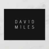 Moderner minimalistischer, bearbeitbarer Name | Sc Postkarte (Vorderseite)