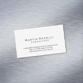 Moderner Minimalistischer Berater Magnetische Visitenkarte (Beispiel)