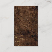 Moderner Minimalistischer Beruflich-brauner Hinter Visitenkarte (Rückseite)