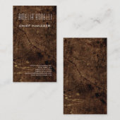 Moderner Minimalistischer Beruflich-brauner Hinter Visitenkarte (Vorne/Hinten)