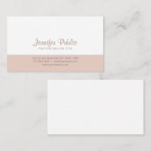 Moderner Minimalistischer Beruflich Stylish Salon Visitenkarte (Vorne/Hinten)