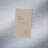 Moderner Minimalistischer Beruflicher Chic Magnetische Visitenkarte (Beispiel)