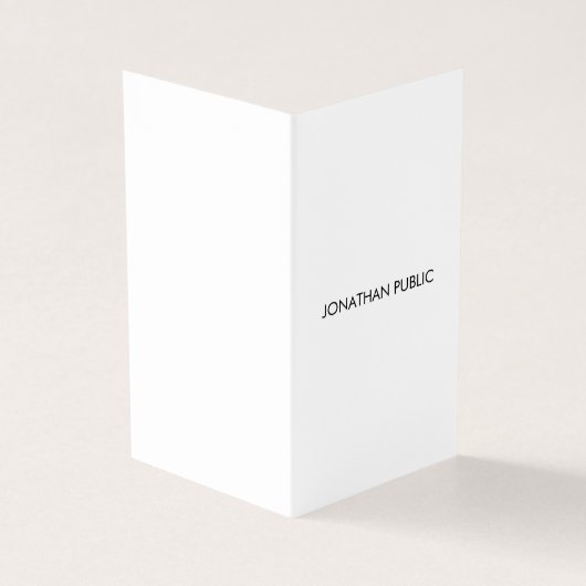 Moderner Minimalistischer beruflicher eleganter Visitenkarten (Vorderseite)