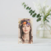 Moderner Minimalistischer Beruflicher Fotograf Visitenkarte (Stehend Vorderseite)