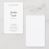 Moderner Minimalistischer Beruflicher Handschriftn Visitenkarte (Vorne/Hinten)