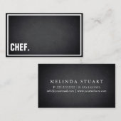 Moderner Minimalistischer Beruflicher Koch Visitenkarte (Vorne/Hinten)