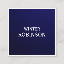 Moderner minimalistischer beruflicher Mitternachts Quadratische Visitenkarte