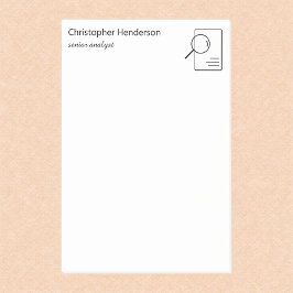 Moderner Minimalistischer Beruflicher Personalisie Post-it Klebezettel