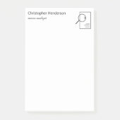 Moderner Minimalistischer Beruflicher Personalisie Post-it Klebezettel (Vorderseite)