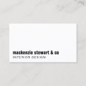 Moderner Minimalistischer Beruflicher QR-Code Visitenkarte (Vorderseite)