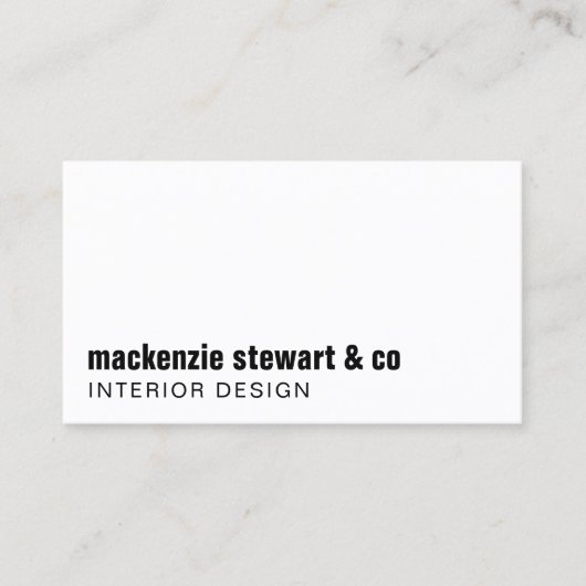 Moderner Minimalistischer Beruflicher QR-Code Visitenkarte (Vorderseite)