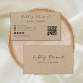 Moderner Minimalistischer Beruflicher Qr-Code Visitenkarte