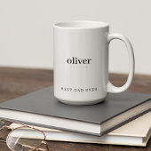 Moderner Minimalistischer bester Vater je Personal Zweifarbige Tasse