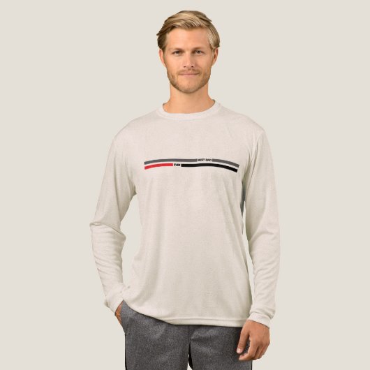 Moderner Minimalistischer bester Vater je Tri-Blend Shirt (Volle Vorderseite)
