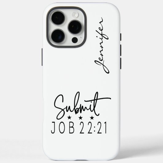 Moderner Minimalistischer Bibelverse Auftrag 22:21 Case-Mate iPhone Hülle (Rückseite)