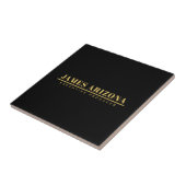 Moderner Minimalistischer Black Gold Beruflich Tre Fliese (Seite)